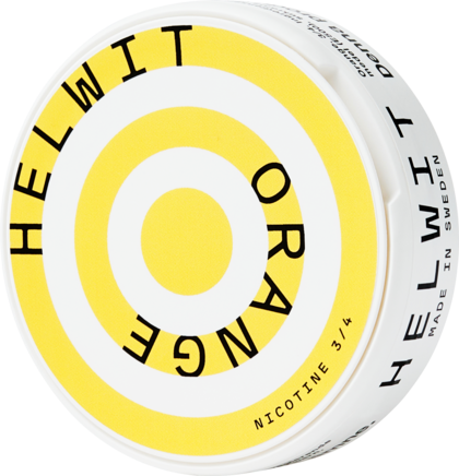 Helwit orange nicotine pouches can
