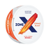 ZONE X Cosmic Blast Extra Strong nicotine pouch can – tobacco-free, raspberry flavor, available at NiqPouches.com
