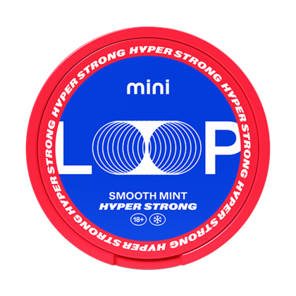 Loop Smooth Mint Mini Hyper Strong nicotine pouches can