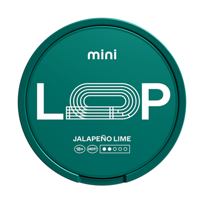 Loop jalapeno lime mini nicotine pouches can