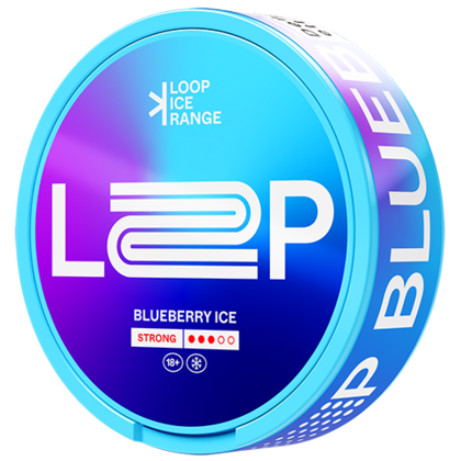 Loop Blueberry Ice Strong nicotine pouches can