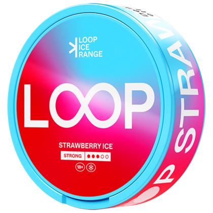 Loop Strawberry Ice Strong nicotine pouches can