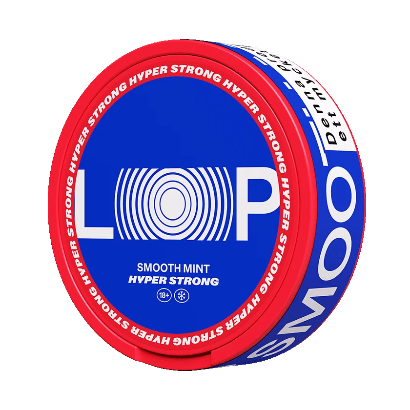 Loop smooth mint hyper strong nicotine pouches can