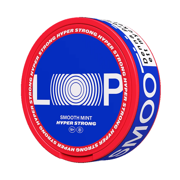 Loop smooth mint hyper strong nicotine pouches can