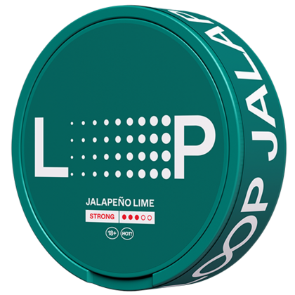 Loop jalapeno lime strong nicotine pouches can
