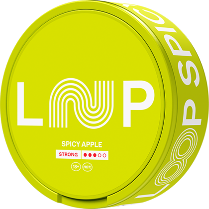 Loop spicy apple strong nicotine pouches can