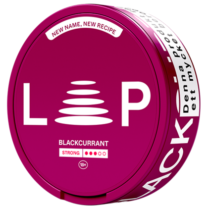 Loop Blackcurrant Strong nicotine pouches can