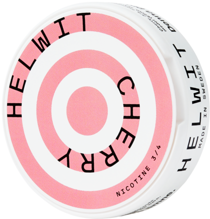 Helwit cherry nicotine pouches can
