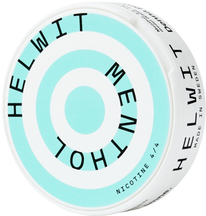 Helwit menthol nicotine pouches can