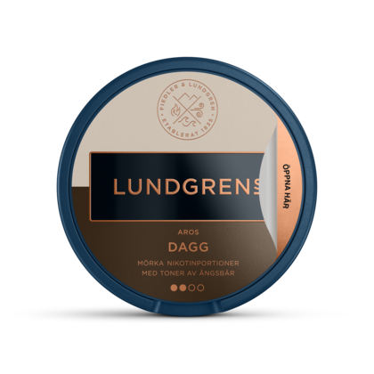 Lundgrens Dagg nicotine pouches can