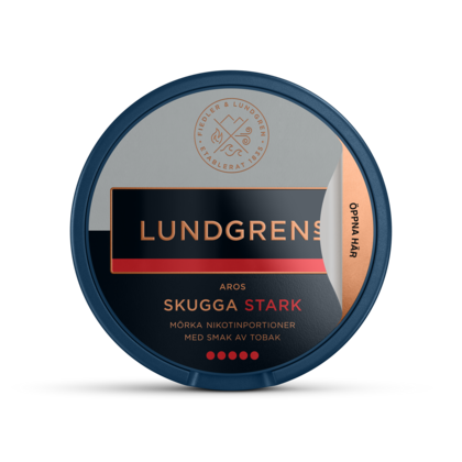 Lundgrens Skugga Stark nicotine pouches can