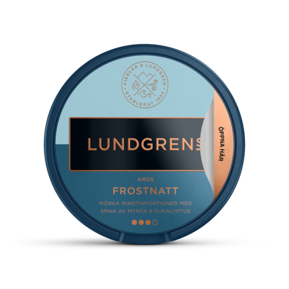 Lundgrens Frostnatt nicotine pouches can