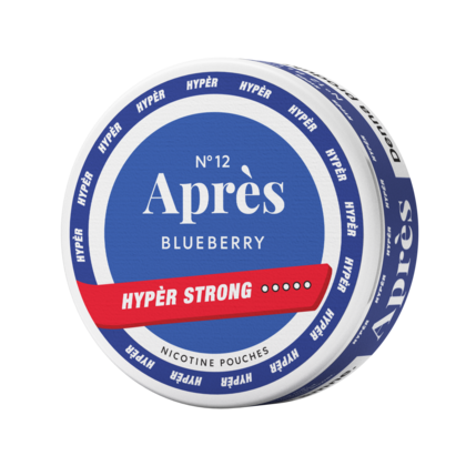 Après No.12 Blueberry Hyper Strong nicotine pouches can