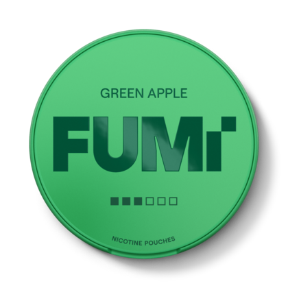 FUMi Green Apple Strong nicotine pouches can