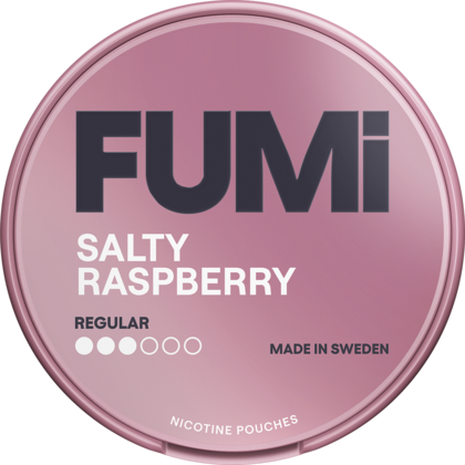 FUMi Salty Raspberry Regular nicotine pouches can