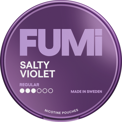 FUMi Salty Violet Regular nicotine pouches can