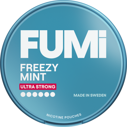 FUMi Freezy Mint Ultra Strong nicotine pouches can