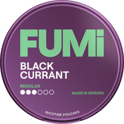 FUMi Blackcurrant Regular nicotine pouches can