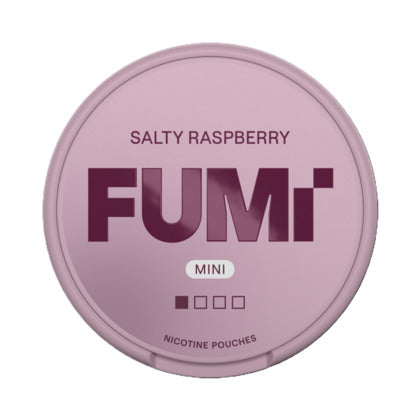 FUMi Salty Raspberry mini nicotine pouches can