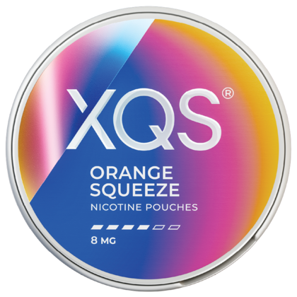 XQS Orange Squeeze 8mg nicotine pouches can