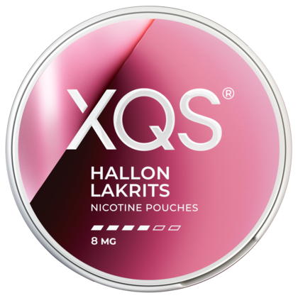 XQS Hallon Lakrits 8mg nicotine pouches can