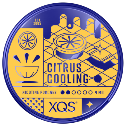 XQS Citrus Cooling 4mg nicotine pouches can