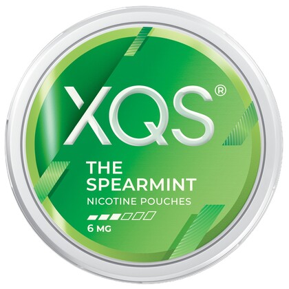 XQS The Spearmint 6mg nicotine pouches can