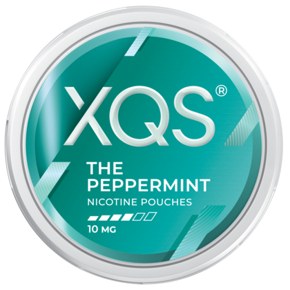 XQS The Peppermint 10mg nicotine pouches can