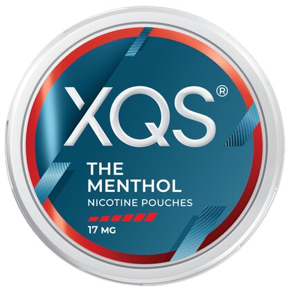 XQS The Menthol 17mg nicotine pouches can