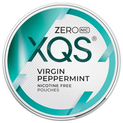 XQS Virgin Peppermint nicotine-free pouches can