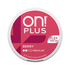 On! Plus Berry Regular nicotine pouch can – tobacco-free, berry flavor, available at NiqPouches.com
