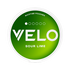 Green container of Velo nicotine pouches with &